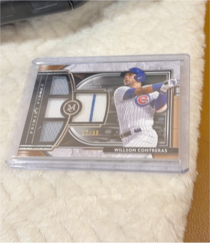 2021 Topps Museum Collection Primary Pieces Quad Relic Willson Contreras — front