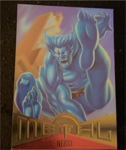 1995 Fleer Marvel Metal Beast — front