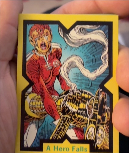 1991 Comic Images X-Force #42 A Hero Falls — front