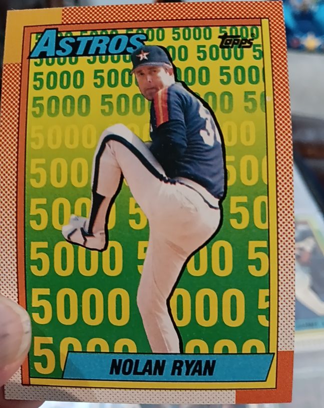1990 Topps #4 Nolan Ryan Houston Astros — front