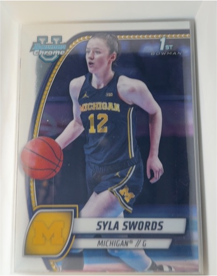 2024-25 Bowman University Chrome #65 Syla Swords — front