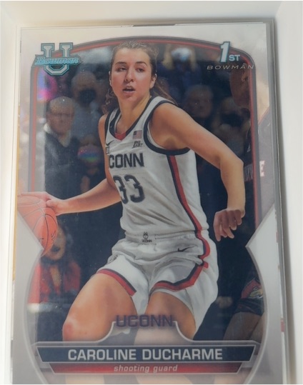 2022-23 Bowman University Chrome #7 Caroline Ducharme — front