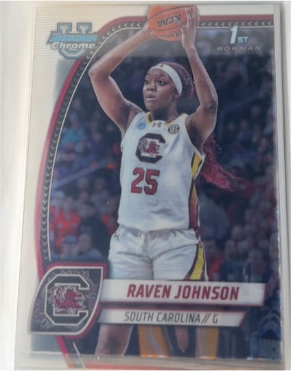 2024-25 Bowman University Chrome #60 Raven Johnson — front