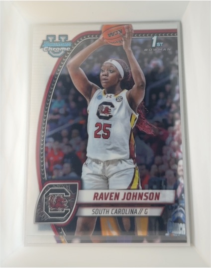 2024-25 Bowman University Chrome #60 Raven Johnson — front