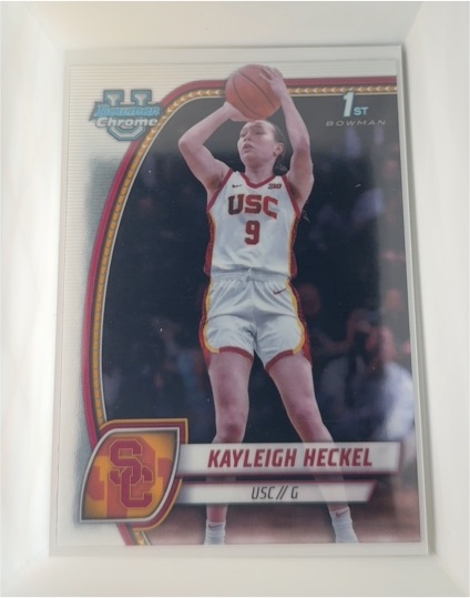 2024 Bowman Chrome University Basketball #43 Kayleigh Heckel — front