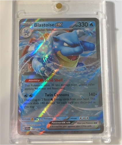 2024 Pokémon Stellar Crown #030 Blastoise ex — front