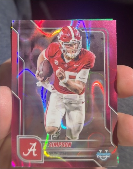 2025 Bowman Chrome #151 Ty Simpson — front