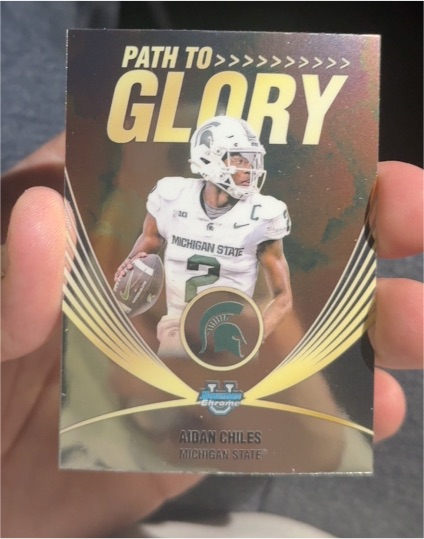 2025 Bowman University Chrome #PG-14 Aidan Chiles Path to Glory — front