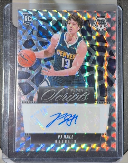 2024-25 Panini Mosaic Rookie Scripts #MS-PHA PJ Hall — front