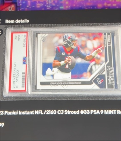2023 Panini Instant NFL #33 C.J. Stroud — front