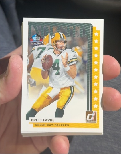 2025 Donruss #I-BFA Brett Favre Inducted — front