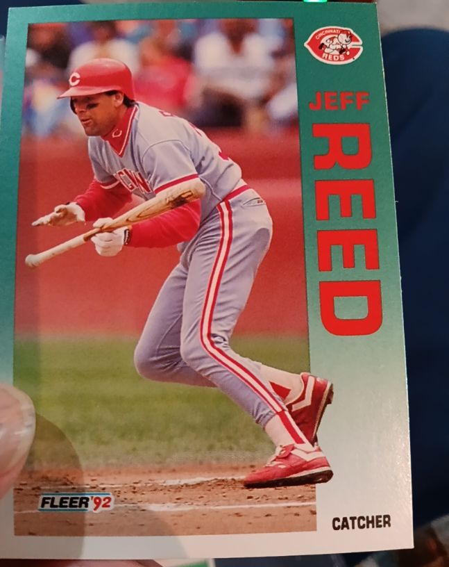1992 Fleer #418 Jeff Reed — front