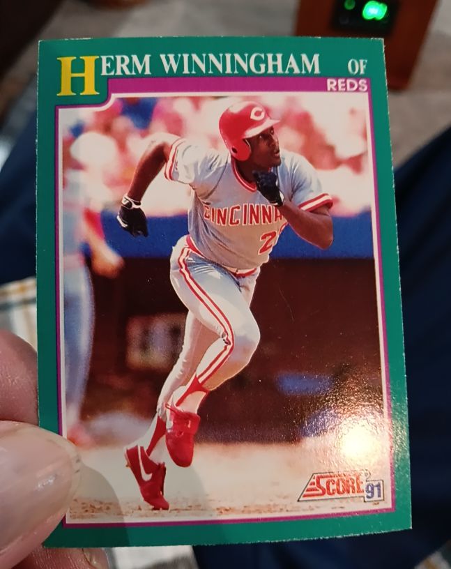 1991 Score #656 Herm Winningham — front
