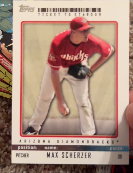 2009 Topps Ticket to Stardom #39 Max Scherzer — front