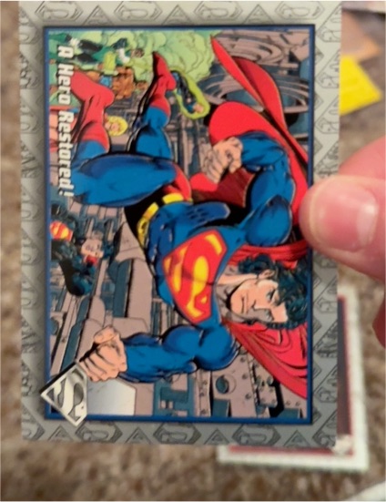 1993 SkyBox The Return of Superman #93 A Hero Restored! — front