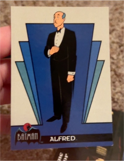 1993 Topps Batman: The Animated Series #6 Alfred — front