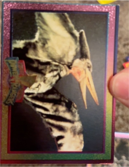 1994 Collect-A-Card Mighty Morphin Power Rangers #12 Pterodactyl — front