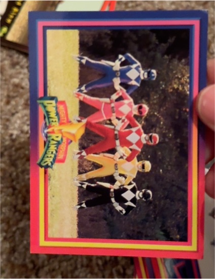 1994 Mighty Morphin Power Rangers Collect-A-Card — front