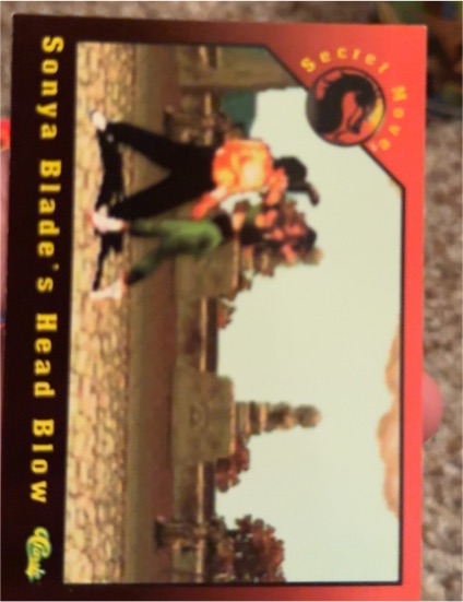 1994 Classic Mortal Kombat Series 1 #67 Sonya Blade's Head Blow — front