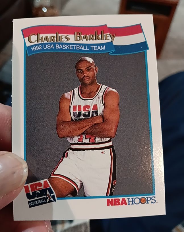 1991-92 NBA Hoops #51 Charles Barkley USA Basketball Team — front