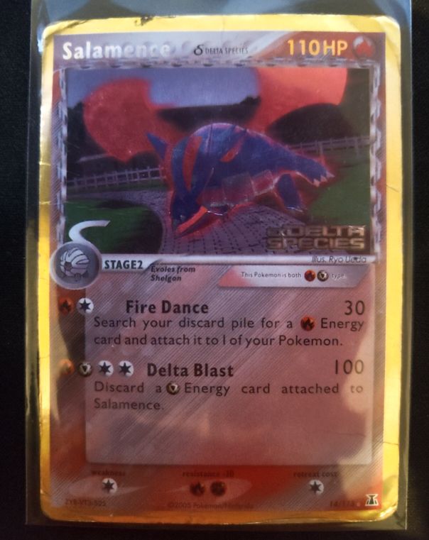 2005 Pokemon EX Delta Species #14 Salamence — front