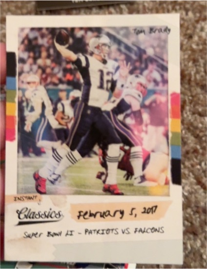 2018 Panini Classics Instant Classics #1 Tom Brady — front