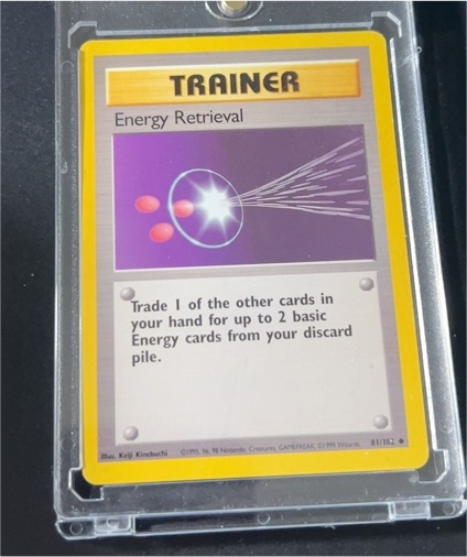 1999 Pokémon Base Set #81 Energy Retrieval — front