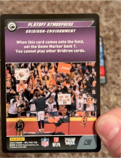 2022 Panini NFL Five #C90 Playoff Atmosphere — front