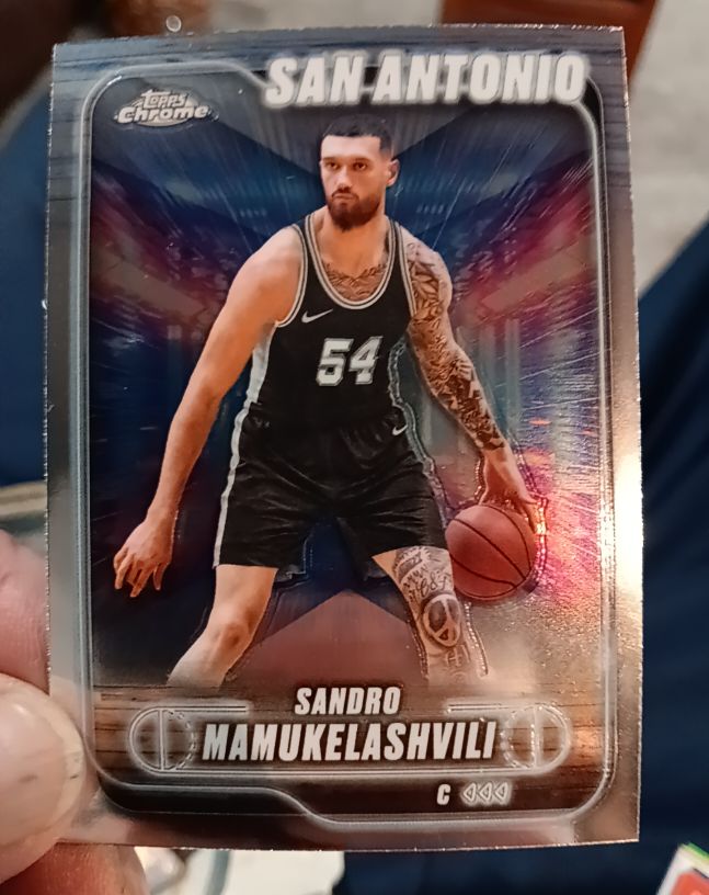 2024-25 Topps Chrome #186 Sandro Mamukelashvili — front