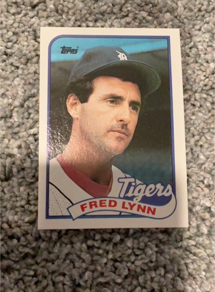 1989 Topps #416 Fred Lynn — front