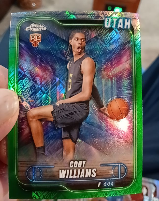 2024-25 Topps Chrome #160 Cody Williams — front