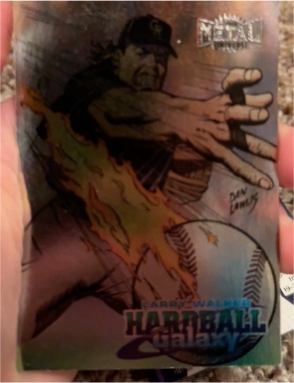1998 Fleer Metal Universe #217 Larry Walker Hardball Galaxy — front