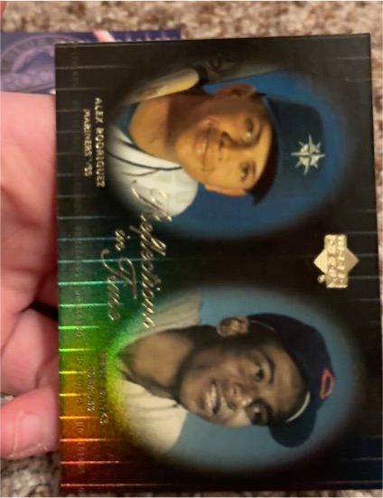 2000 Upper Deck Legends Reflections in Time #R5 Alex Rodriguez / Ernie Banks — front