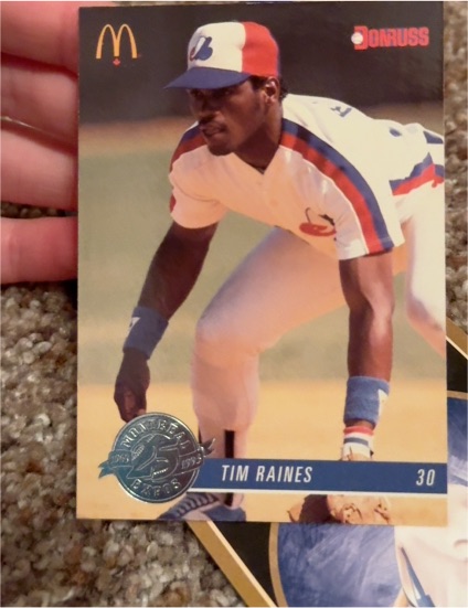 1993 Donruss McDonald's Montreal Expos 25th Anniversary #6 Tim Raines — front