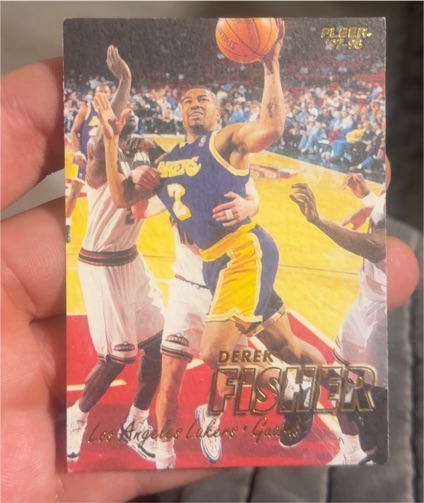 1997-98 Fleer #173 Derek Fisher — front