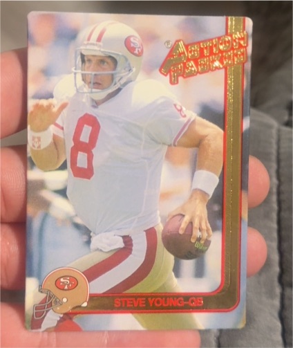 1991 Action Packed #80 Steve Young — front