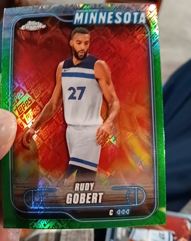 2024-25 Topps Chrome #90 Rudy Gobert — front