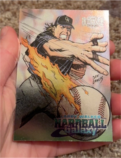 1998 Fleer Metal Universe Hardball Galaxy #217 Larry Walker — front