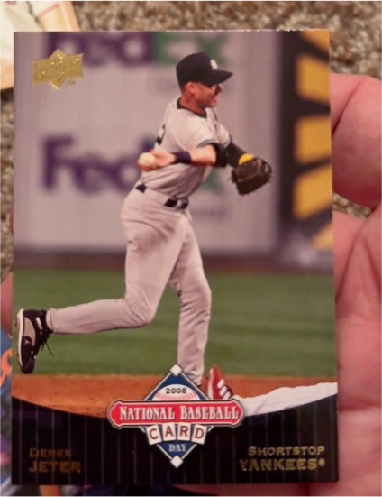 2008 Upper Deck #UD10 Derek Jeter National Baseball Card Day — front