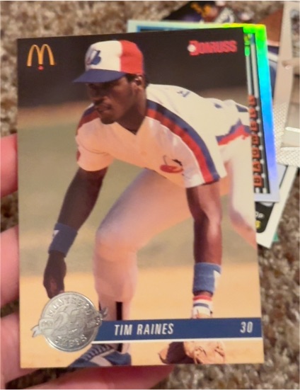1993 Donruss McDonald's #30 Tim Raines — front