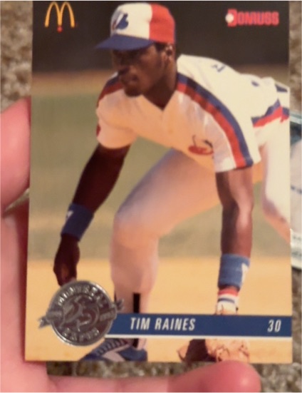 1993 Donruss McDonald's 25th Anniversary #6 Tim Raines — front
