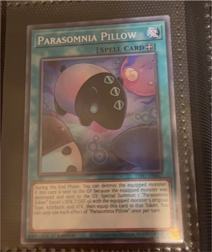 2022 Yu-Gi-Oh! Dimension Force #DIFO-EN067 Parasomnia Pillow — front