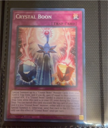 Yu-Gi-Oh! SDCB-EN032 Crystal Boon — front