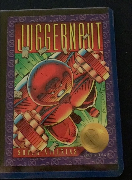 1993 SkyBox Marvel Super Villains #65 Juggernaut — front