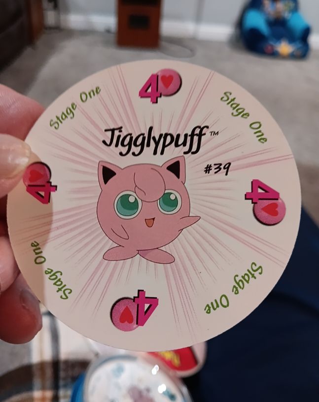 1999 Pokemon Rummy #39 Jigglypuff — front