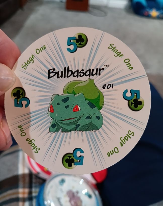 1999 Pokemon Rummy #1 Bulbasaur — front