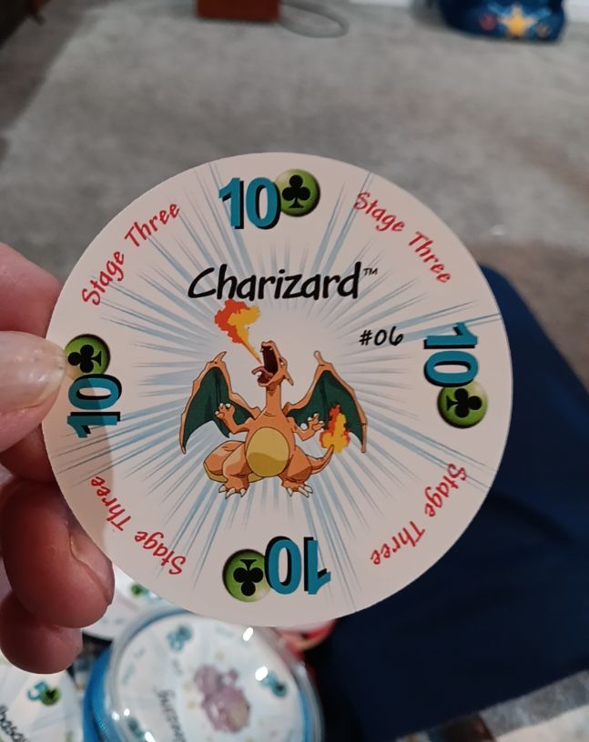 1999 Pokemon Rummy #6 Charizard — front