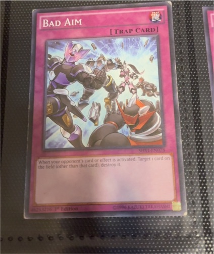 Yu-Gi-Oh! 2017 SHVI-EN078 Bad Aim — front