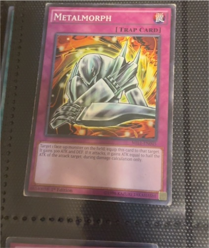 2002 Yu-Gi-Oh! MIL1-EN045 Metalmorph — front