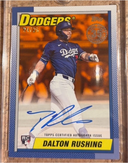 2025 Topps Update 1990 Topps #1990 Dalton Rushing — front